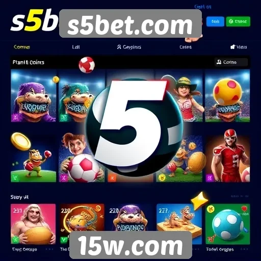 Variedade de jogos disponíveis em s5bet.com